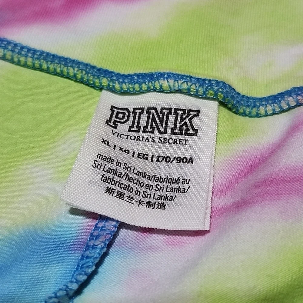 VS PINK 2021 TIE-DYE HIGH-WAIST BIKE SHORT XL